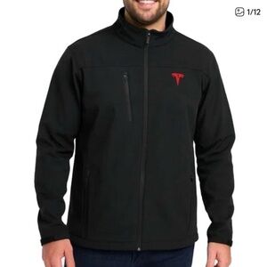 Tesla Men's Black Performance Corporate Jacket